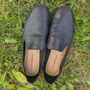 Lucky Brand Cahill Black Loafers Size 9